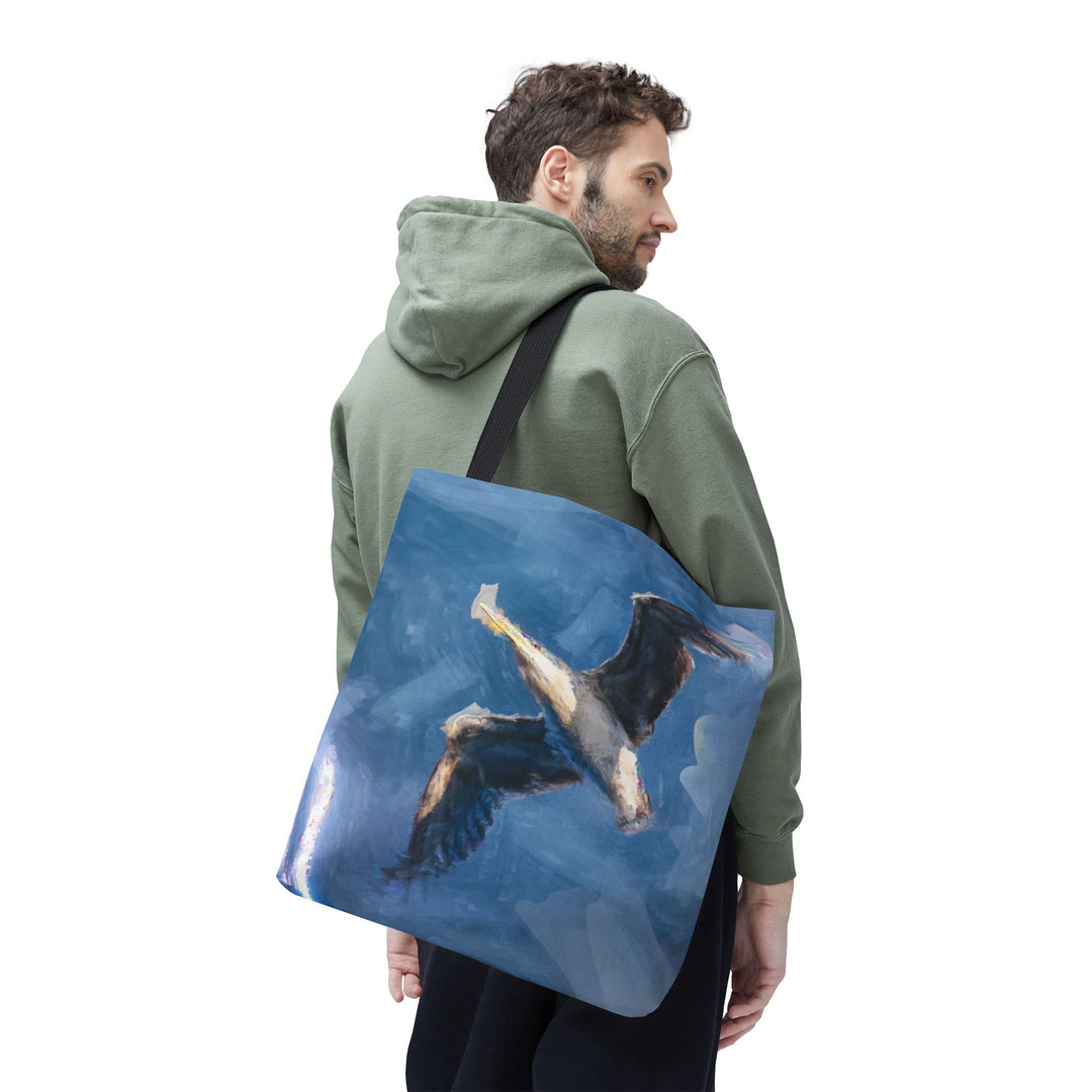 Seagull Tote Bag - Flying Seagull Painting Beach Tote