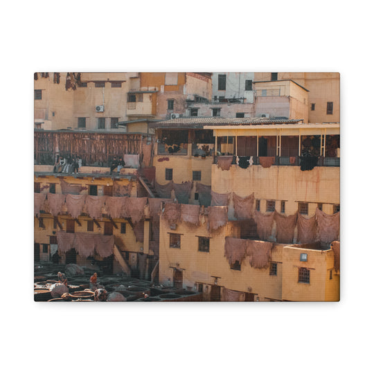 Canvas Print Fez Morocco Tannery