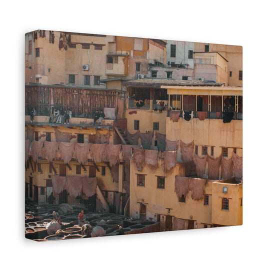 Canvas Print Fez Morocco Tannery