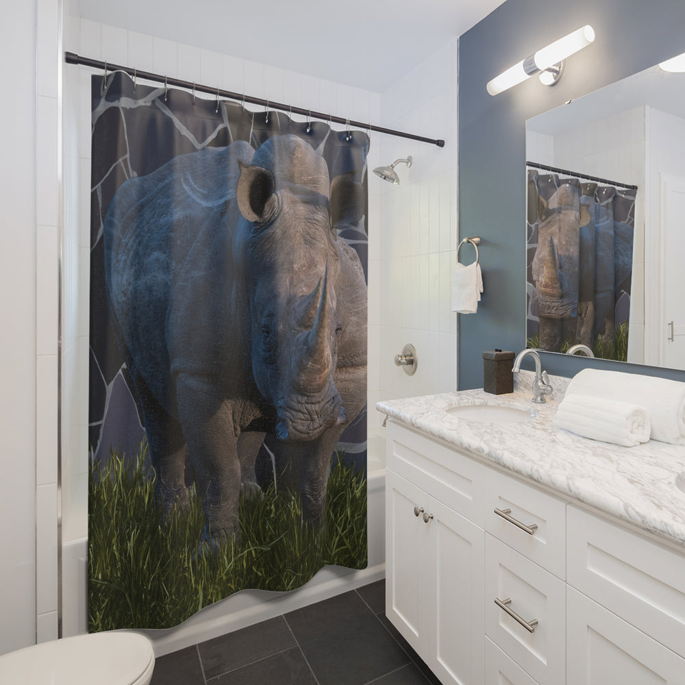 Rhinoceros Shower Curtain