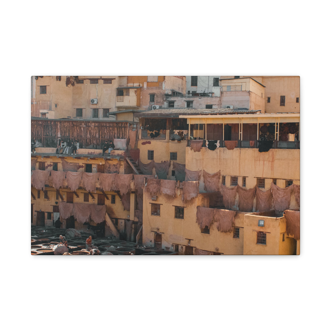 Canvas Print Fez Morocco Tannery