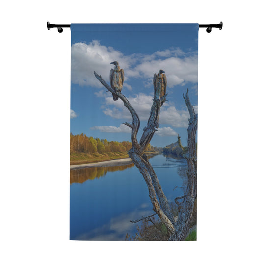 Curtains, Wildlife Home Decor, Nature Lover Window Treatment, Bird Watching