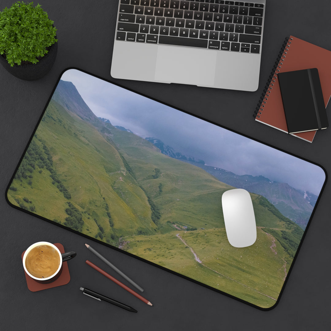 Desk Mat - Cloudy Mountains Design