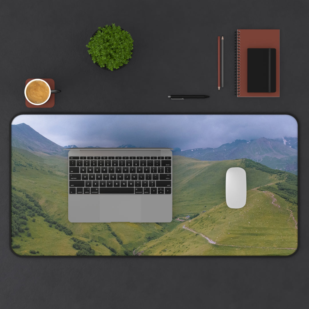 Desk Mat - Cloudy Mountains Design