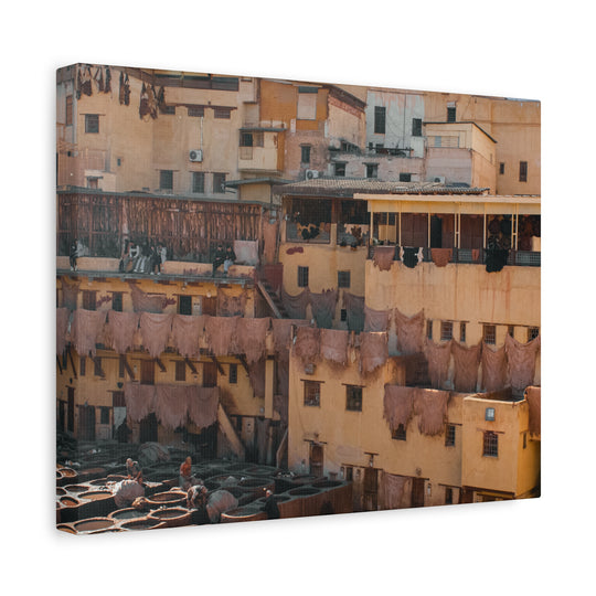 Canvas Print Fez Morocco Tannery