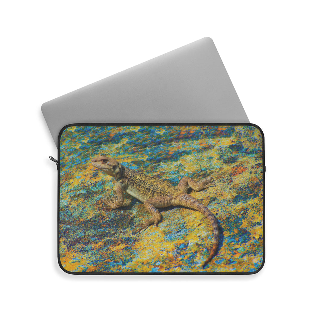 Laptop Sleeve with Caucasian Agama Lizard