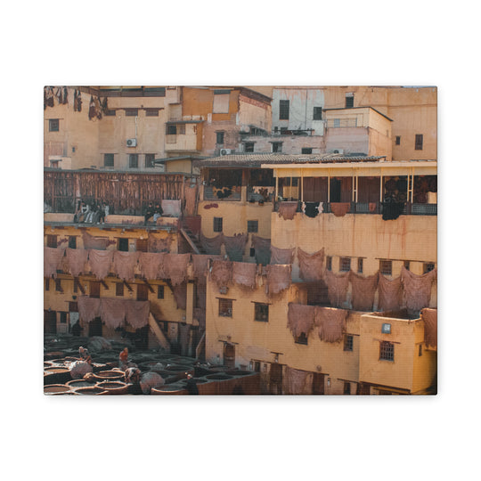 Canvas Print Fez Morocco Tannery