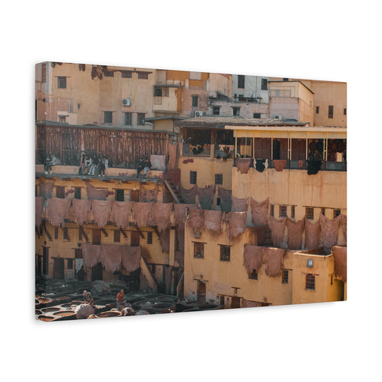 Canvas Print Fez Morocco Tannery