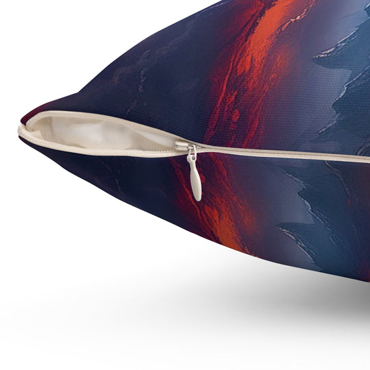 Cosmic Sunset Square Pillow - Spun Polyester Decorative Cushion